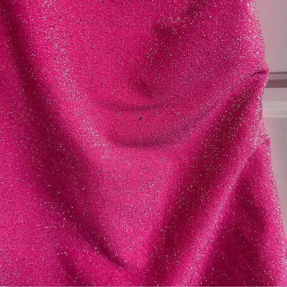 Good American Sparkly Pink One-Piece Swimsuit Size 8 or 5X - Picture 3 of 5